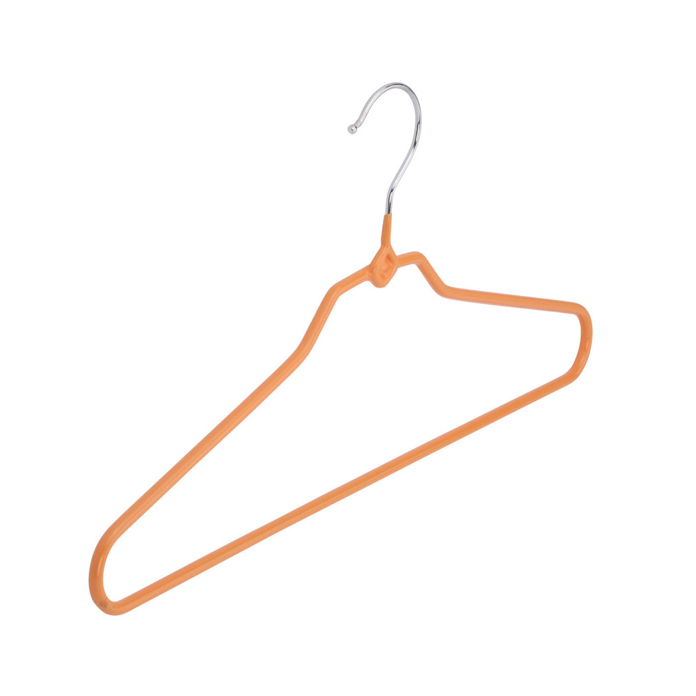 Draht-Kleiderbügel BENDY mandarin, 10 Stück