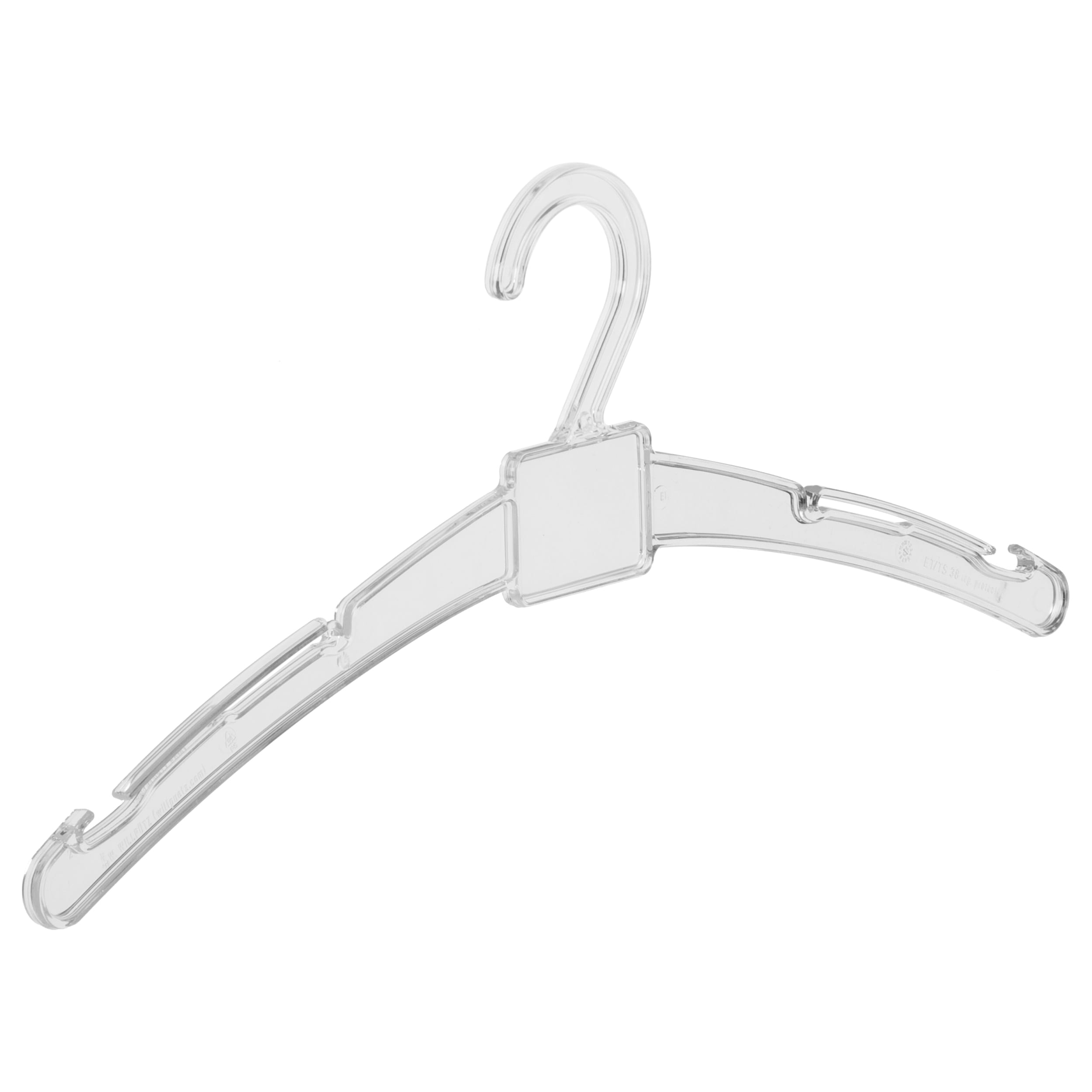 Willpuetz Kunststoff-Wäschebügel ET 38 cm - Transparenter Bügel für Wäsche und Textilien | buegel.de - Seitenansicht Transparenter Kunststoff-Wäschebügel ET von Willpuetz, 38 cm - Vielseitiger Wäschebügel für T-Shirts, Hemden und leichte Textilien