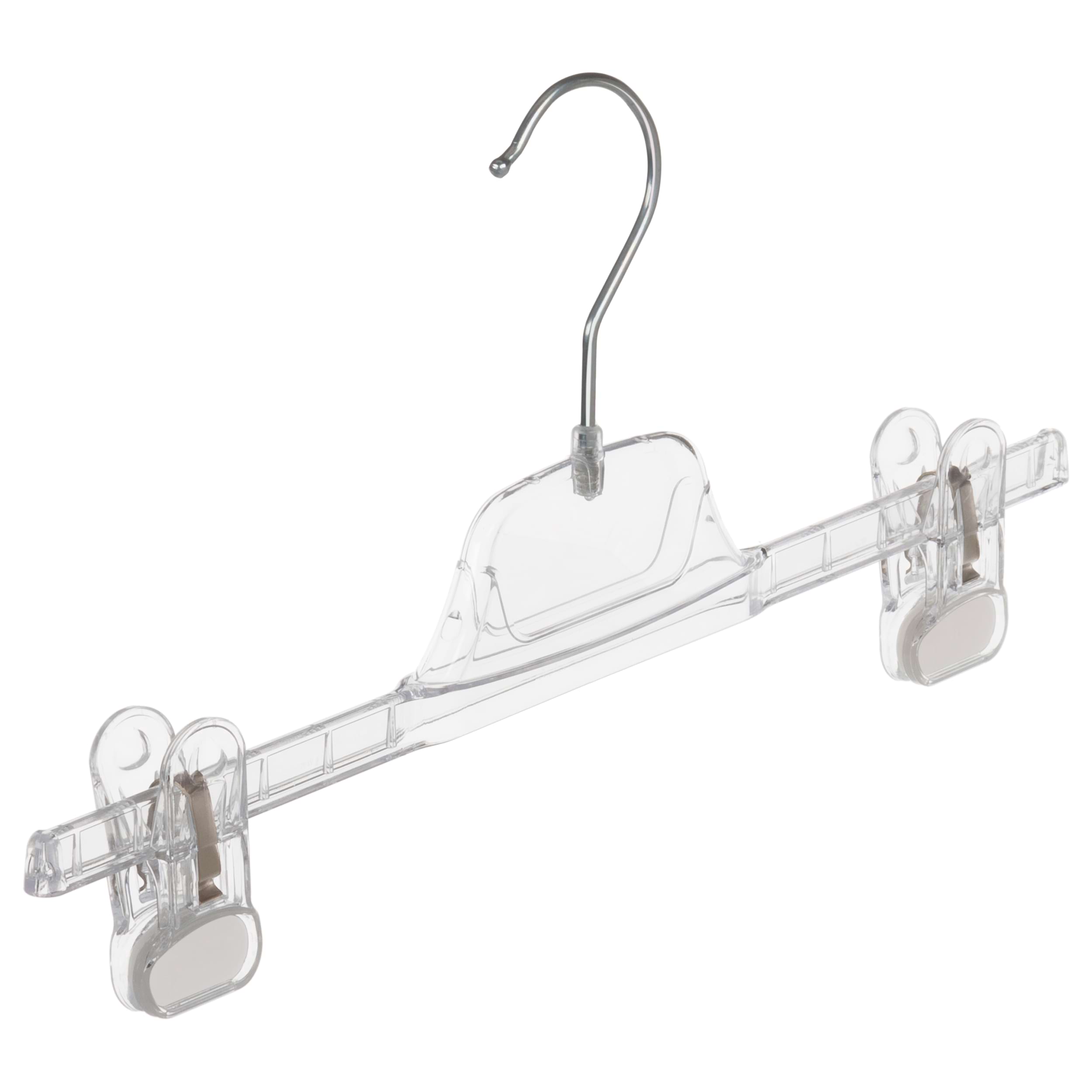 Willpuetz Kunststoff-Hosenbügel WGK 38 cm - Transparenter Hosenkleiderbügel | buegel.de - Seitenansicht Transparenter Kunststoff-Hosenbügel WGK von Willpuetz, 38 cm - Robuster und praktischer Hosenbügel für eine knitterfreie Aufbewahrung von Hosen