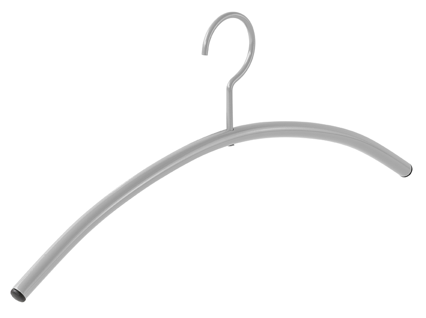 Weber Rohr-Kleiderbügel Timeless, Silber - Robuster und eleganter Metall-Kleiderbügel, ideal für Mäntel, Jacken und Anzüge