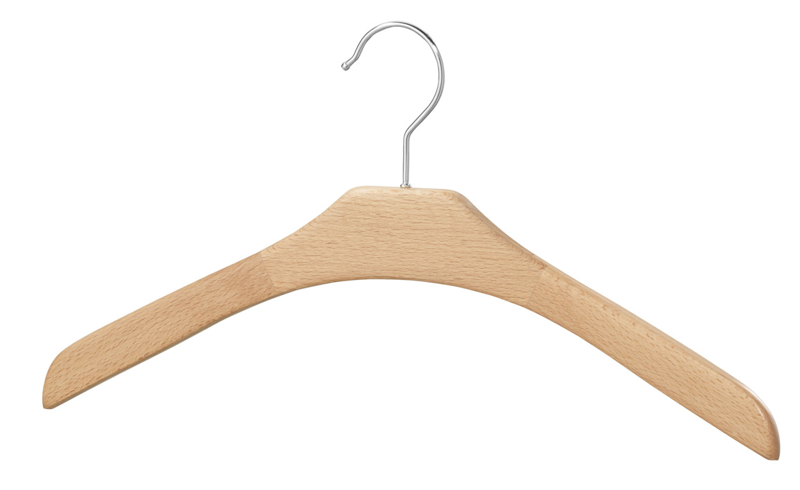 Holz-Kleiderbügel FLEX-PB, Natur