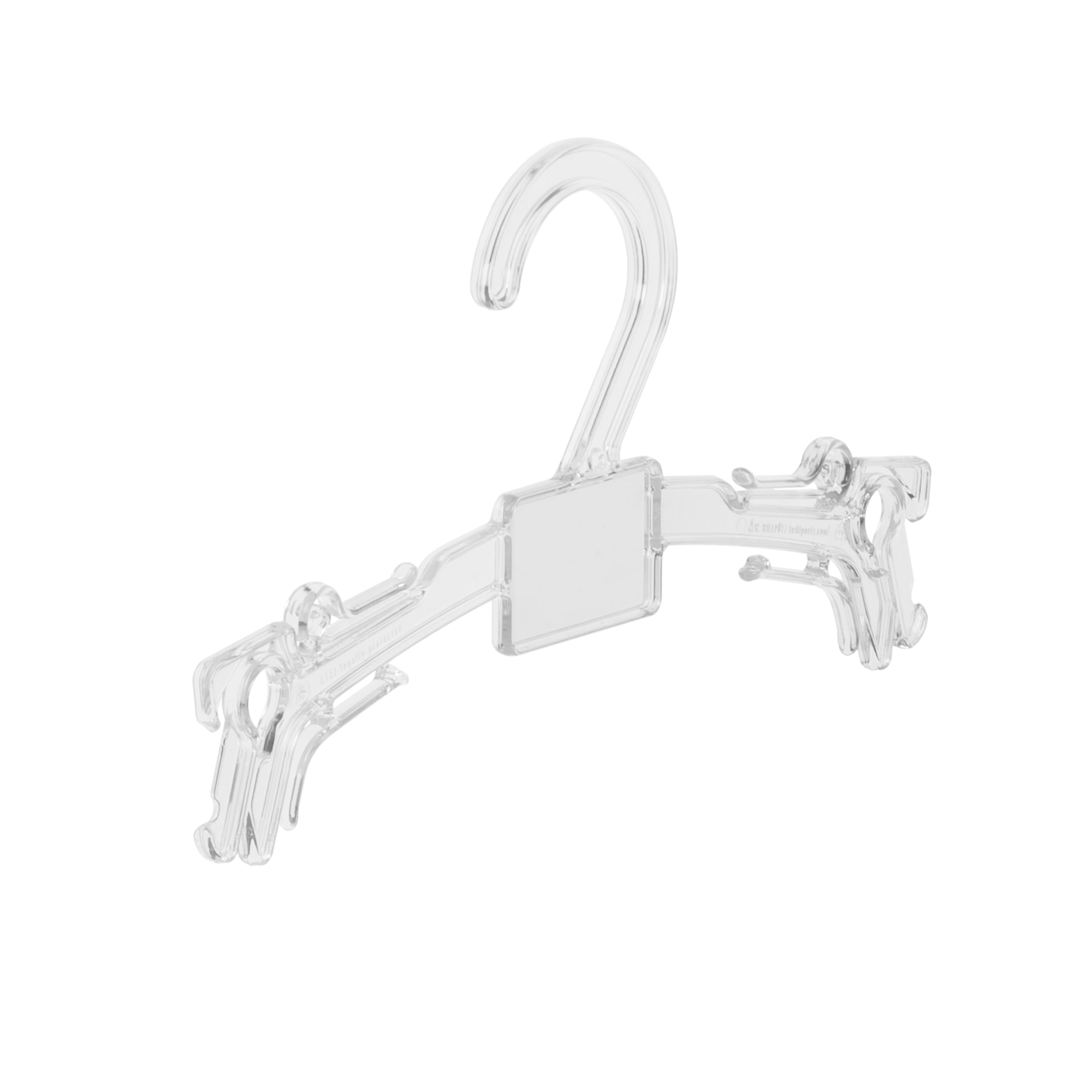 Willpuetz Kleiderbügel Lingerie ET 22 cm - Transparenter Bügel für Unterwäsche und Lingerie | buegel.de Transparenter Kleiderbügel Lingerie ET von Willpuetz, 22 cm - Spezieller Bügel für Lingerie, Unterwäsche und leichte Kleidungsstücke - Seitenansicht