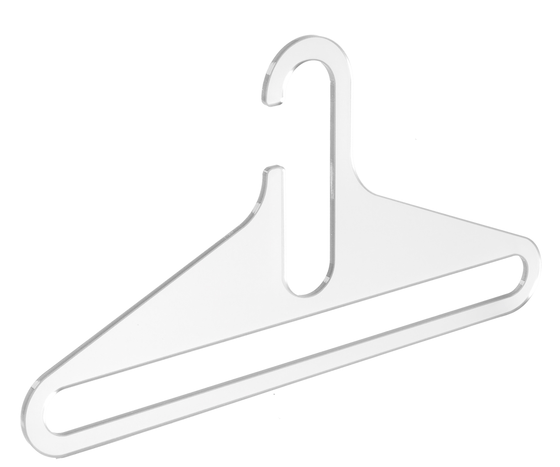 Acrylglas-Kleiderbügel Ron