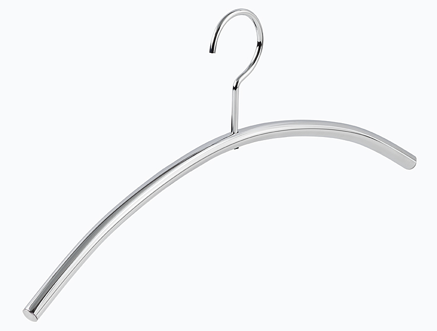 Weber Rohr-Kleiderbügel Timeless, Verchromt - Robuster und eleganter Metall-Kleiderbügel, ideal für Mäntel, Jacken und Anzüge