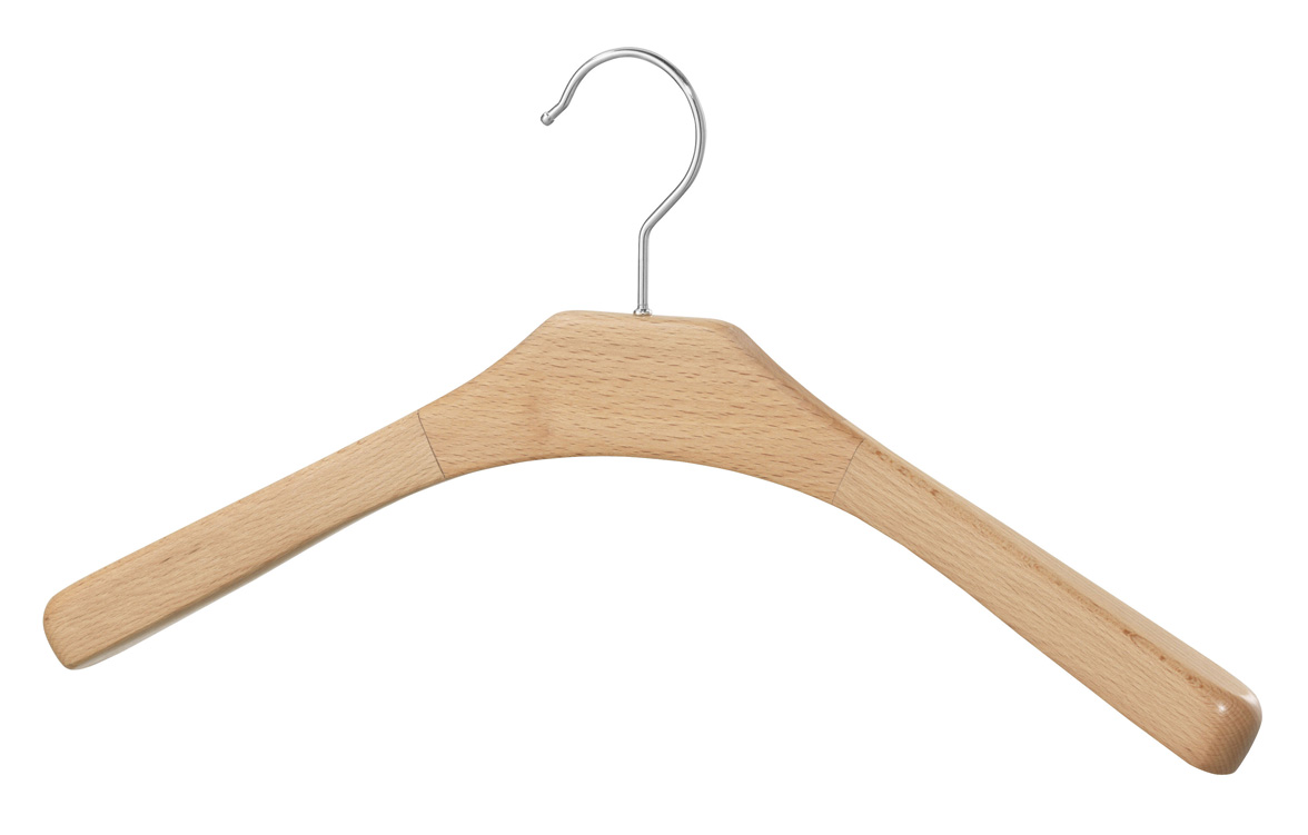 Holz-Kleiderbügel FLEX-PB D L, Natur